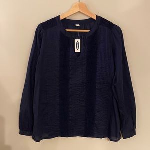 NWT Old Navy Pin-tucked Blouse